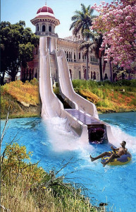 scivolo balcone piscina