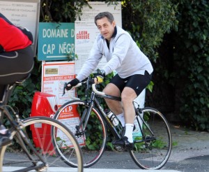 Pasqua in bicicletta per il Presidente Nicolas Sarkozy