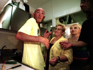 Con la mamma Tonina a Cesenatico dopo la vittoria al Tour