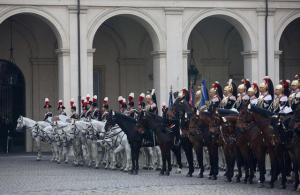 Napolitano leaves presidential palace