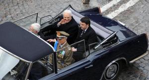 MATTARELLA CORTEO CON FLAMINIA DALL'ALTO