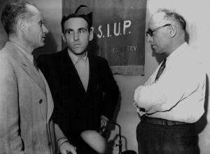 Pertini con Pietro Nenni e Corrado Bonfantini