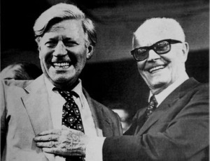 Sandro Pertini mit Helmut Schmidt