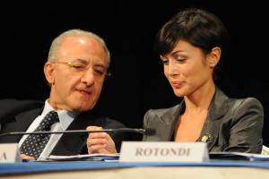 Salerno : Governoincontro. Nella foto de luca e carfagna (foto Tanopress)