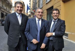 Mario Landolfi, Luigi Cesaro e Nicola Cosentino