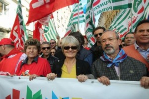 Susanna Camusso, Annamaria Furlan e Carmelo Barbagallo