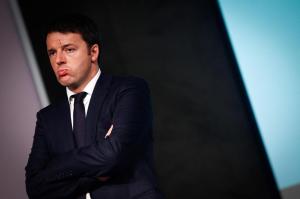 Il premier Matteo Renzi in visita a Vinitaly 2014