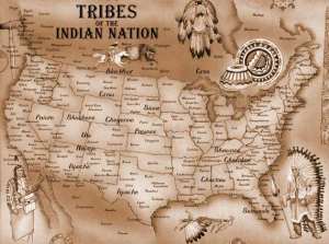 mappa trib indiani-americani