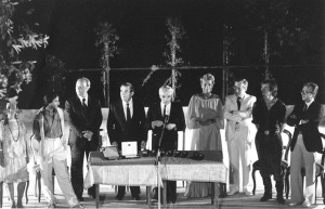 Massine, Testa, Nureyev Premiazione  1982 foto A Buccafusca