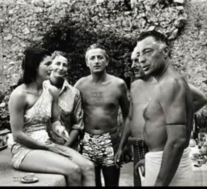 ianni Agnelli & Jackie Kennedy in Capr