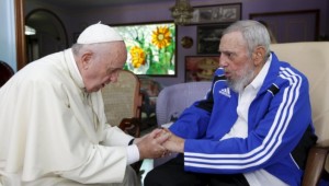 L'incontro tra il papa e Fidel Castro