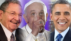 Raul Castro, Bergoglio e Obama
