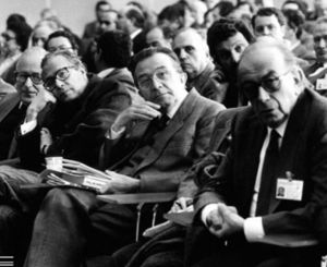  Mariano Rumor Antonio Bisaglia Giulio Andreotti e Carlo Donat Cattin