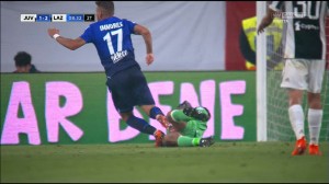 Il rigore di Buffon su Immobile