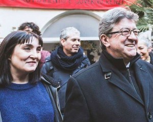 Viola Carofalo con Jean-Luc Mélenchon